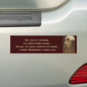 Owl Lezing door motorlicht Bumpersticker (Op auto)