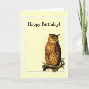 Owl Lijst, Happy Birthday! Kaart