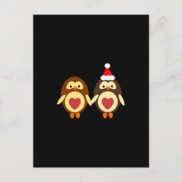 Owl Love Kerstmis Feestdagenkaart
