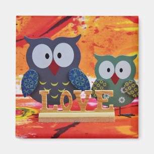 Owl love magneet