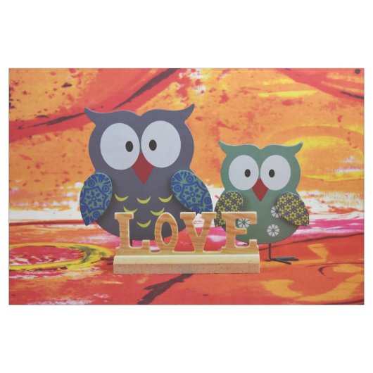 Owl love stof (Yard (91,4 cm))