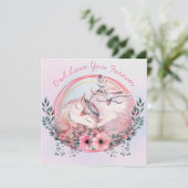 Owl Love You Forever Holiday Kaart (Staand voorkant)