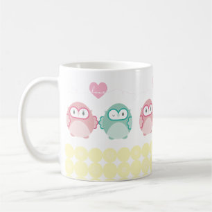 OWL LOVE:: zacht meisje + jongen Koffiemok