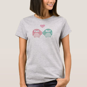 OWL LOVE:: zacht meisje + jongen T-shirt