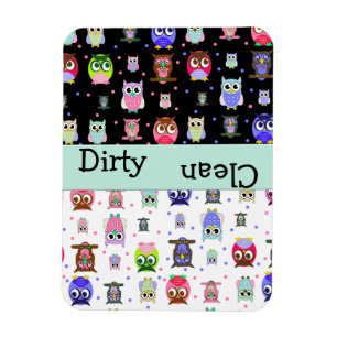 Owl Lovers Dishwasher Magnet Magneet