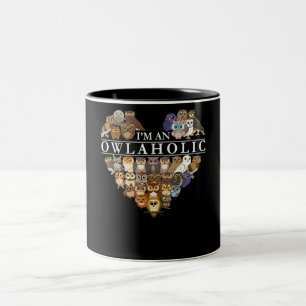 Owl Lovers   Gift Natuur van eiwithoudende dieren  Tweekleurige Koffiemok