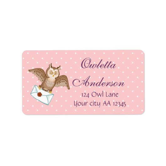 Owl-mailadres Etiket (Voorkant)