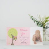 Owl Merci Nouveau bébé fille Arrivée Cadeau photo (Debout devant)