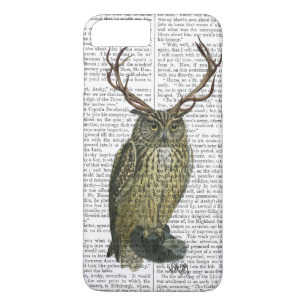 Owl met Antlers vlakte 2 iPhone 8 Plus / 7 Plus Hoesje