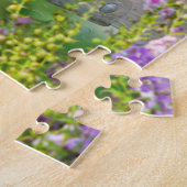 Owl met bloem in brievenbus legpuzzel (Zijkant)