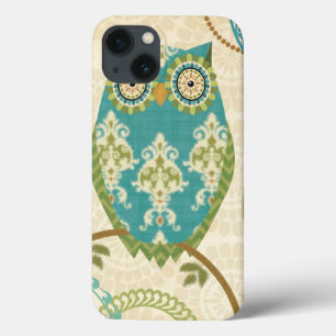 Owl met Circulaire Patronen iPhone 13 Hoesje