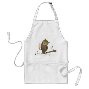 Owl met IceCream Apron Standaard Schort