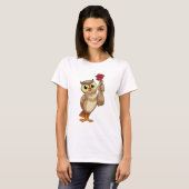Owl met Roos T-shirt (Voorkant volledig)