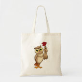 Owl met Roos Tote Bag (Voorkant)