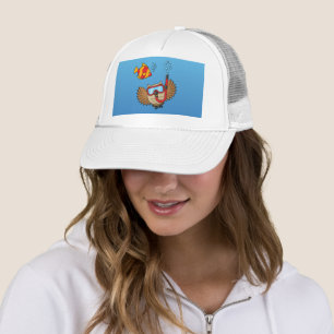 Owl met Snorkel Masker en Tropische Vis Trucker Pet