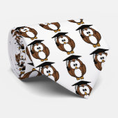 Owl met Stropdas van de gradatie-lampvoet (Opgerold)