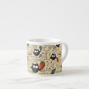 Owl met vleespatroon espresso kop