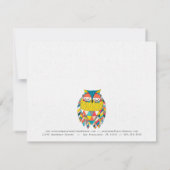 Owl Mode Business Cadeft Certificate Sjabloon (Achterkant)