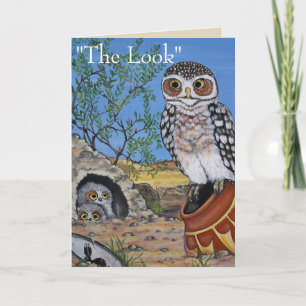 Owl Moederdag Humor Baby Uiltje Zuidwest Woestijn Kaart