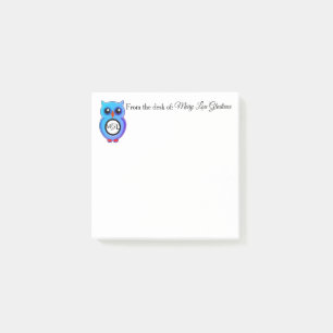 Owl Monogram Post-It Notes