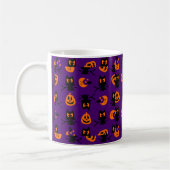 Owl Moon Jack o' Lanter Pattern Koffiemok (Links)