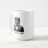 Owl Mug - "Je ne donne pas un coup de pied" (Devant gauche)