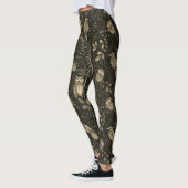 Owl Nature Oiseaux Art en Leggings Brown (Gauche)