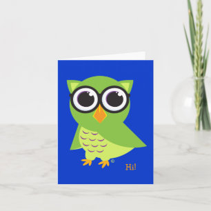 Owl Notecard Kaart