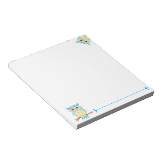 Owl Notepad Notitieblok (Schuin)