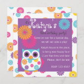 Owl op de Bright Side Kaart (Voorkant / Achterkant)