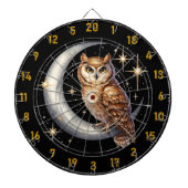 Owl op de maan dartbord (Voorkant)