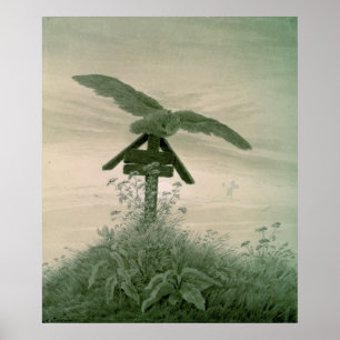 Owl op een graf, 1836-7 poster