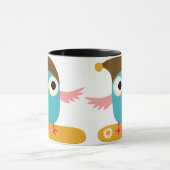 Owl op Snowboard, Sport Mok (Midden)