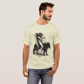 Owl op Wolf T-shirt (Voorkant volledig)