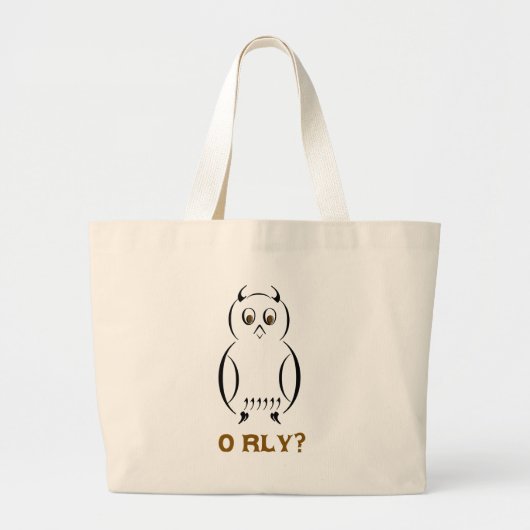 Owl O'Rly Grote Tote Bag (Voorkant)
