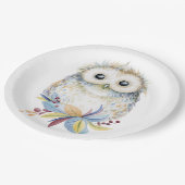 Owl Papieren Bordje (Gekanteld)