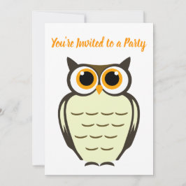Owl Party Uitnodiging