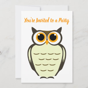 Owl Party Uitnodiging