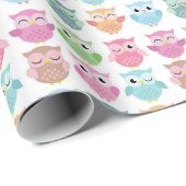 Owl Patroon Cadeaupapier (Rol Hoek)