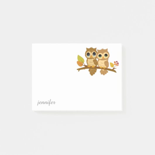 Owl personaliseer Post-it® notes (Voorkant)
