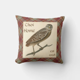 Owl Personalized Red Play Sierkussen