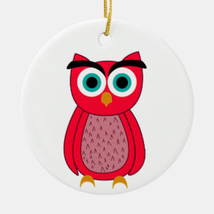 Owl Photo Print Keramisch Ornament