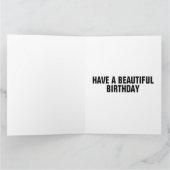 OWL Photographie Carte d'anniversaire surdimension (Intérieur)