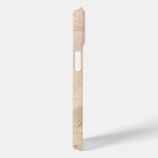 OWL, PIink, Sepia Monogram Case-Mate iPhone Case (Achterkant / Rechts)