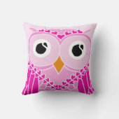 Owl Pillow: Cute Girl Owl Kussen (Achterkant)