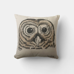 Owl Pillow, tweezijdig 100 procent katoen, Origine Kussen
