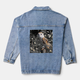 Owl Portret Denim Jacket