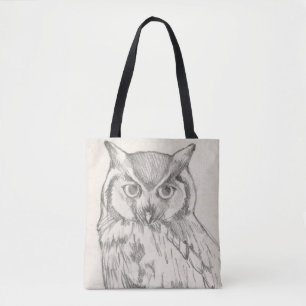 Owl Portret - Schets Draagtas