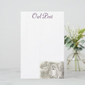 Owl Post Briefpapier (Staand voorkant)