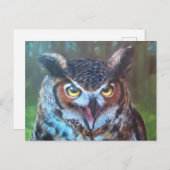 Owl Postcard Briefkaart (Voorkant / Achterkant)